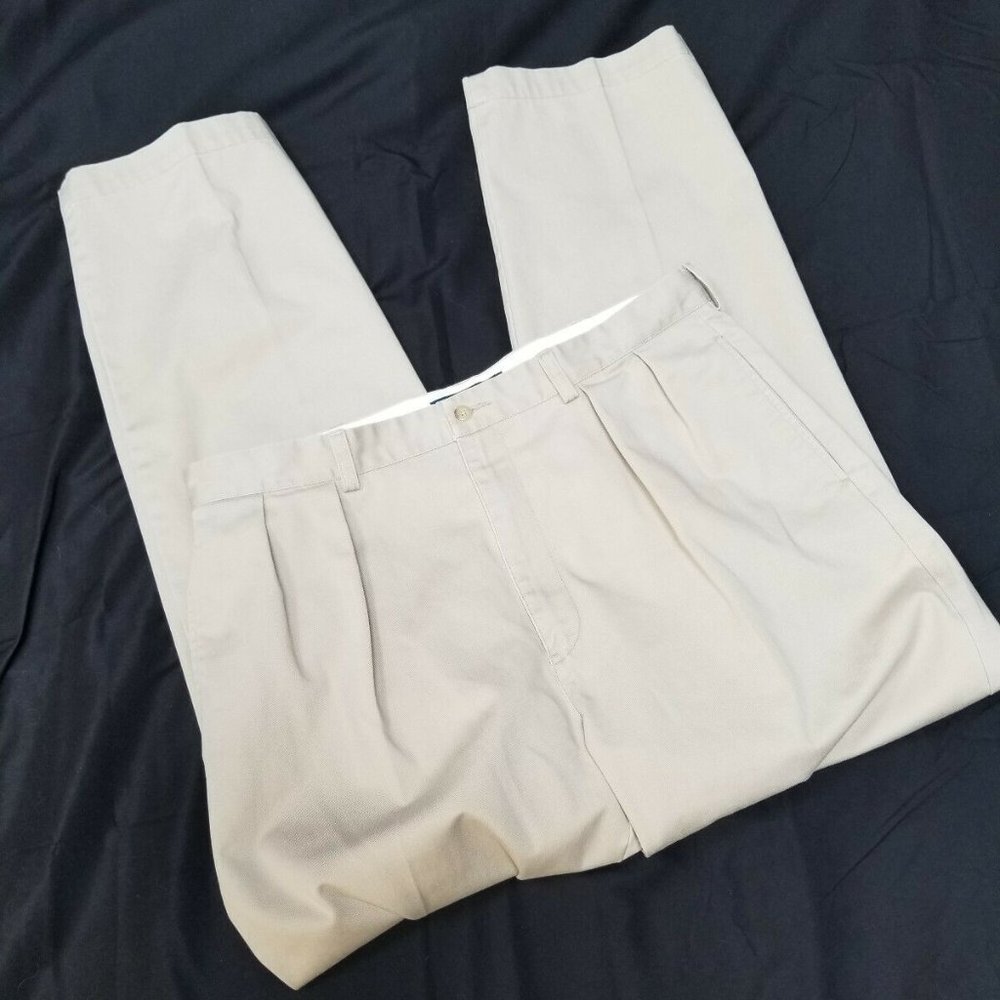 Polo Ralph Lauren Andrew Pants Khaki Pleated Front